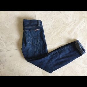 Hudson Krista Skinny Ankle Distressed Jeans